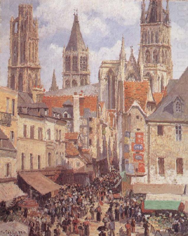Camille Pissarro Rue de L-Epicerie,Rouen china oil painting image